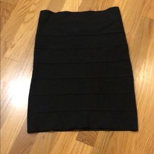 BCBG black bandage skirt